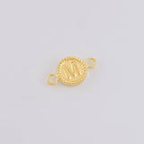 Herraje Letra M Marco Bordeado 0.4g / 1.5cm Oro Amarillo 18K