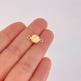 Herraje Letra K Marco Bordeado 0.4g / 1.5cm Oro Amarillo 18K