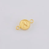 Herraje Letra N Marco Bordeado 0.45g / 1.5cm Oro Amarillo 18K