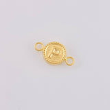 Herraje Letra P Marco Bordeado 0.4g / 1.5cm Oro Amarillo 18K