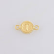 Herraje Letra T Marco Bordeado 0.4g / 1.5cm Oro Amarillo 18K
