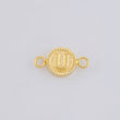Herraje Letra u Marco Bordeado 0.45g / 1.5cm Oro Amarillo 18K