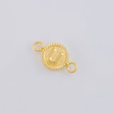 Herraje Letra u Marco Bordeado 0.45g / 1.5cm Oro Amarillo 18K
