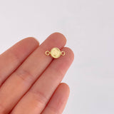 Herraje Letra u Marco Bordeado 0.45g / 1.5cm Oro Amarillo 18K
