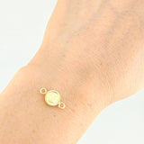 Herraje Letra U Marco Bordeado 0.45g / 1.5cm Oro Amarillo 18K