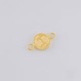 Herraje Letra I Marco Bordeado 0.4g / 1.5cm Oro Amarillo 18K