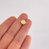 Herraje Letra I Marco Bordeado 0.4g / 1.5cm Oro Amarillo 18K
