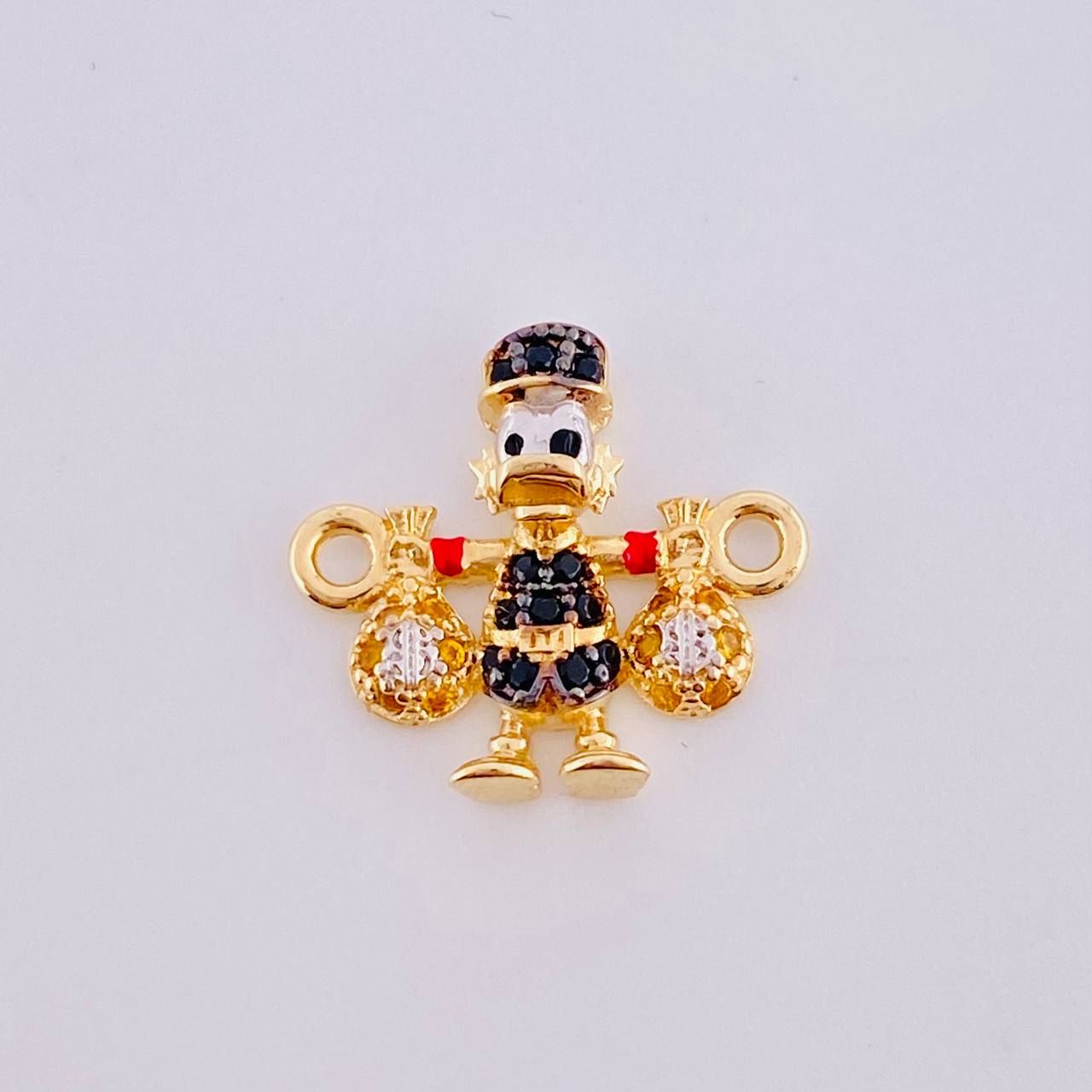 Herraje Pato Bolsa Dinero 1.45gr / 1.5cm / Oro Amarillo 18K