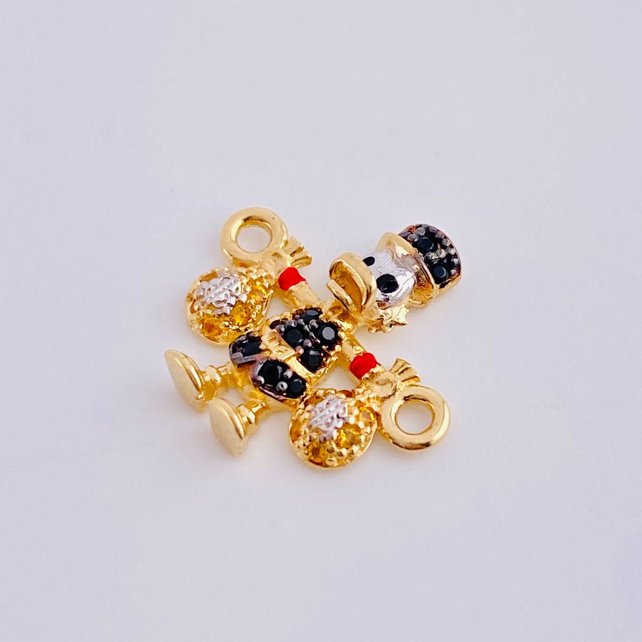 Herraje Pato Bolsa Dinero 1.45gr / 1.5cm / Oro Amarillo 18K