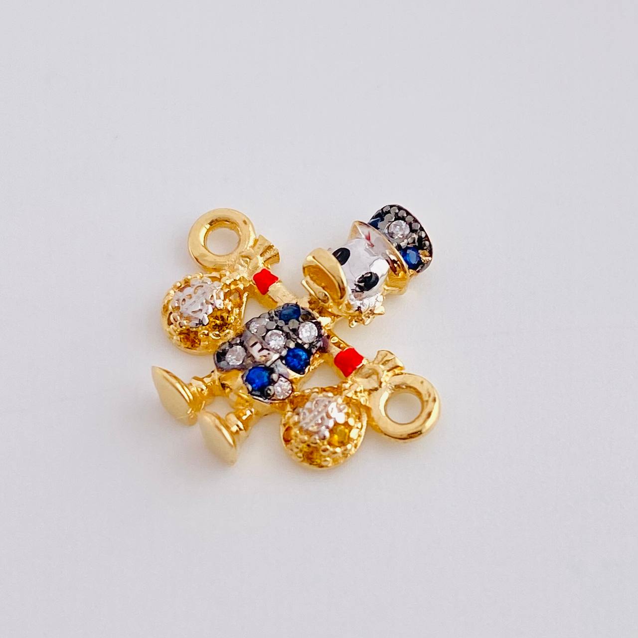 Herraje Pato Bolsa Dinero 1.6gr / 1.5cm / Oro Amarillo 18K *