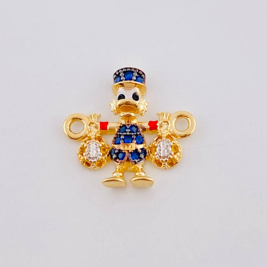 Herraje Pato Bolsa Dinero 1.35gr / 1.5cm / Oro Amarillo 18K ©