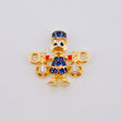 Herraje Pato Bolsa Dinero 1.35gr / 1.5cm / Oro Amarillo 18K