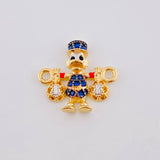 Herraje Pato Bolsa Dinero 1.45gr / 1.5cm / Oro Amarillo 18K *