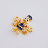 Herraje Pato Bolsa Dinero 1.45gr / 1.5cm / Oro Amarillo 18K *