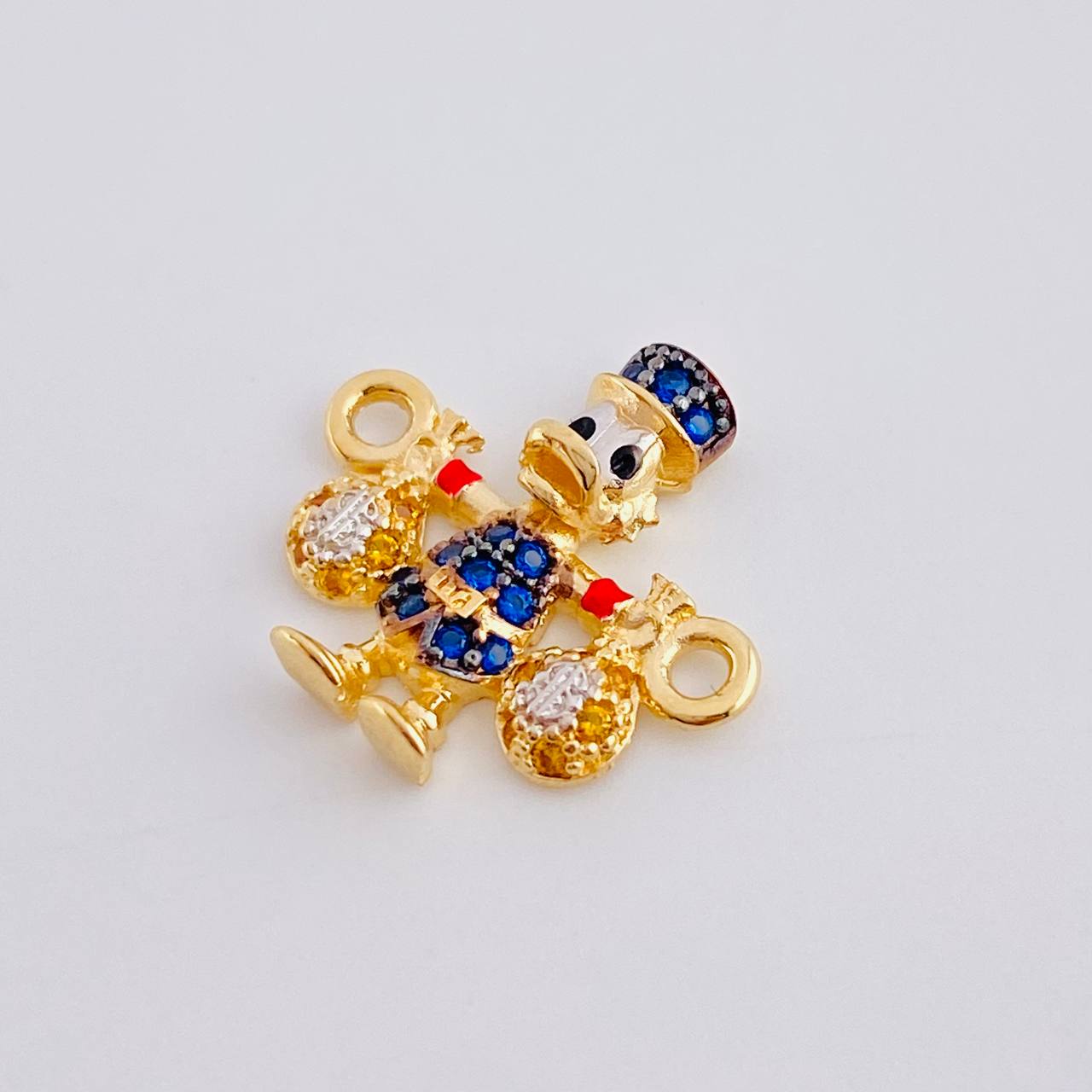 Herraje Pato Bolsa Dinero 1.45gr / 1.5cm / Oro Amarillo 18K