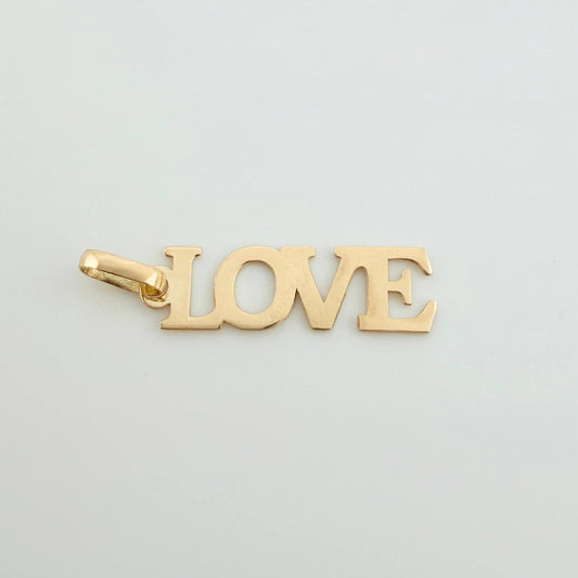 Dije Love 0.6gr / 2.5cm / Oro Amarillo 18K