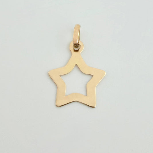 Dije Estrella Silueta 0.5 g / 1.8 cm Oro Amarillo 18K