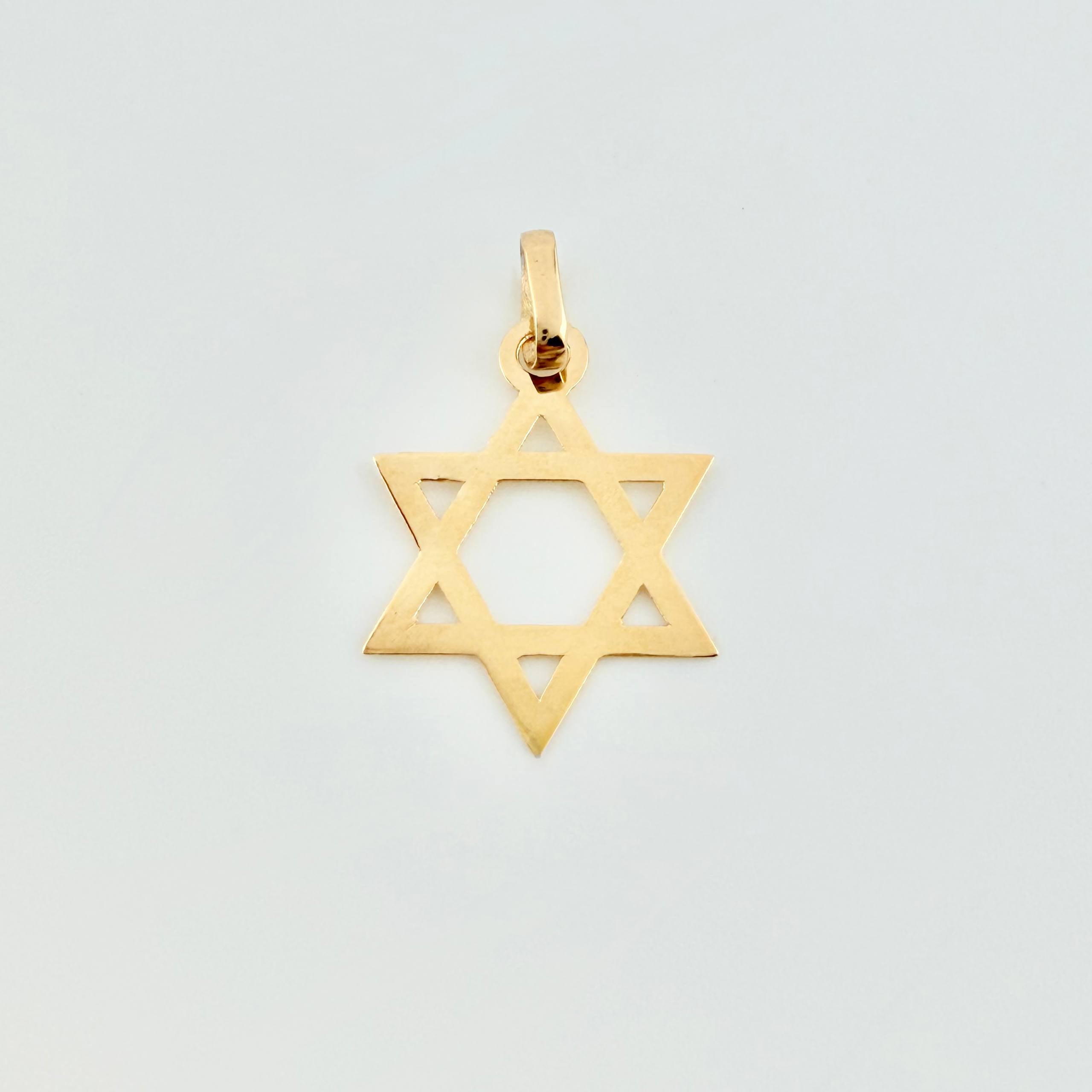 Dije Estrella De David 0.4 g / 1.8 cm Oro Amarillo 18K