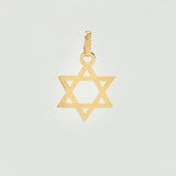 Dije Estrella De David 0.4gr / 2.2cm / Oro Amarillo 18K *