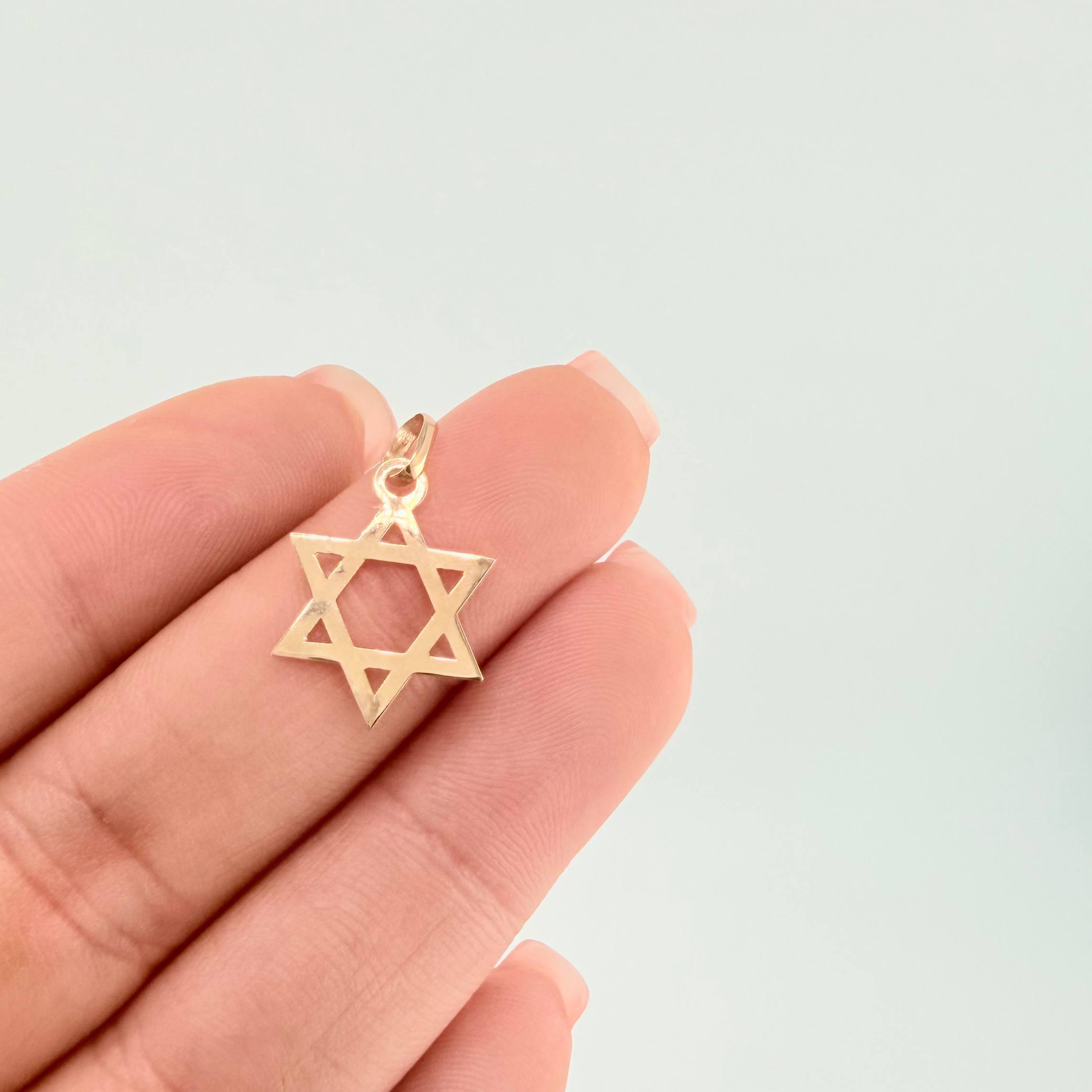 Dije Estrella De David 0.45 g / 2 cm Oro Amarillo 18K