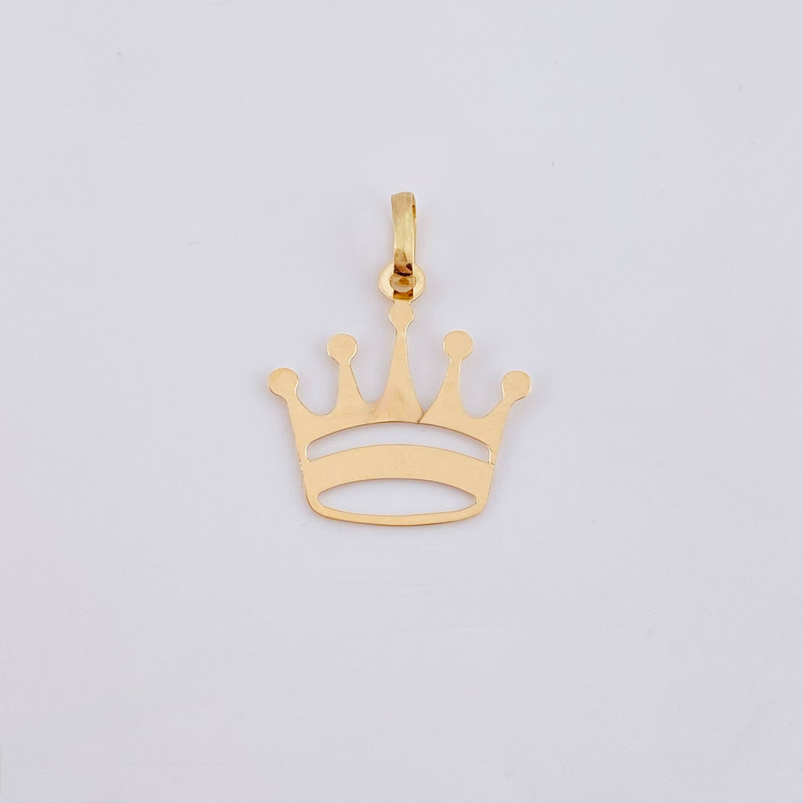 Dije Corona 0.55 g / 2 cm Oro Amarillo 18K
