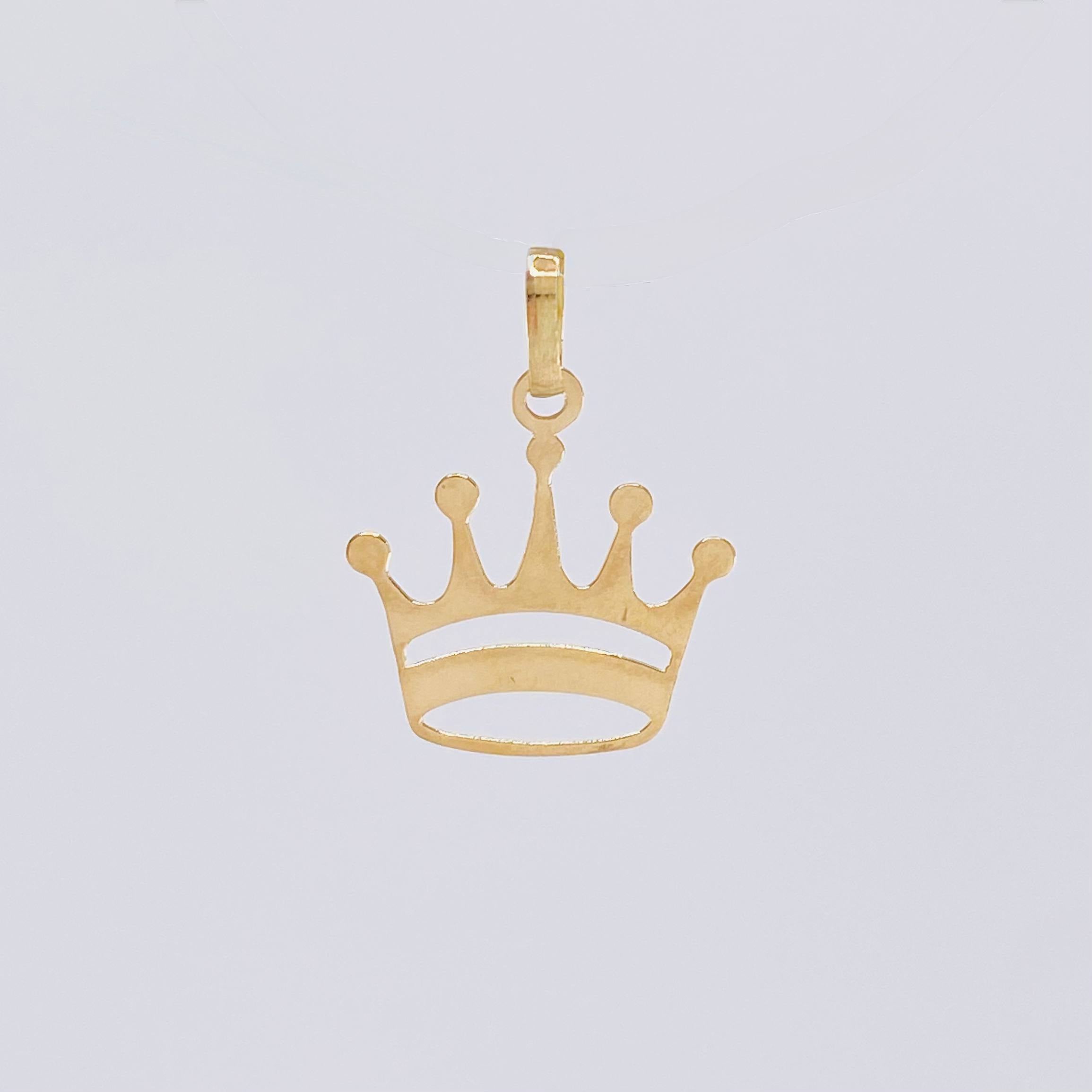 Dije Corona 0.45gr / 2.2cm / Oro Amarillo 18K