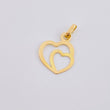 Dije Doble Corazón 0.45 g / 1.8 cm Oro Amarillo 18K