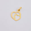 Dije Doble Corazón 0.45 g / 1.9 cm Oro Amarillo 18K