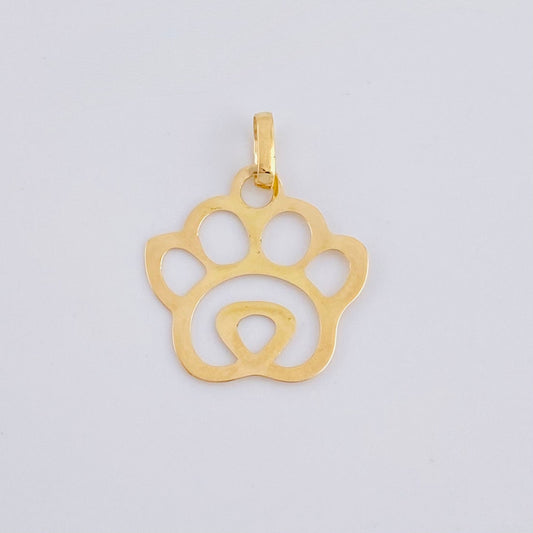 Dije Huella Silueta 0.5gr / 2cm / Oro Amarillo 18K