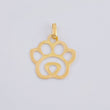 Dije Huella Silueta 0.5gr / 2cm / Oro Amarillo 18K