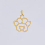 Dije Huella Silueta 0.5gr / 2cm / Oro Amarillo 18K *