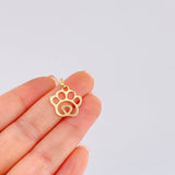 Dije Huella Silueta 0.5gr / 2cm / Oro Amarillo 18K