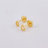 Topos Silueta Corazon 0.5gr / 4.3mm Oro Amarillo 18K *
