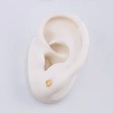 Topos Silueta Corazon 0.5gr / 4.3mm Oro Amarillo 18K *