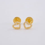 Topos Corazon Silueta Tupida 0.55 g / 4.8 mm Oro Amarillo 18K