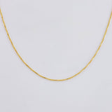 Cadena Veneciana 0.9gr / 40cm / 0.5mm Oro Amarillo 18K