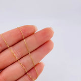 Cadena Veneciana 0.9gr / 40cm / 0.5mm Oro Amarillo 18K