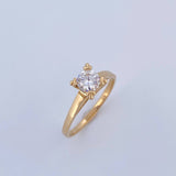 Anillo Solitario Puente 2.2gr Moissanita 52 pts / T6 1/4 / Oro 18K &