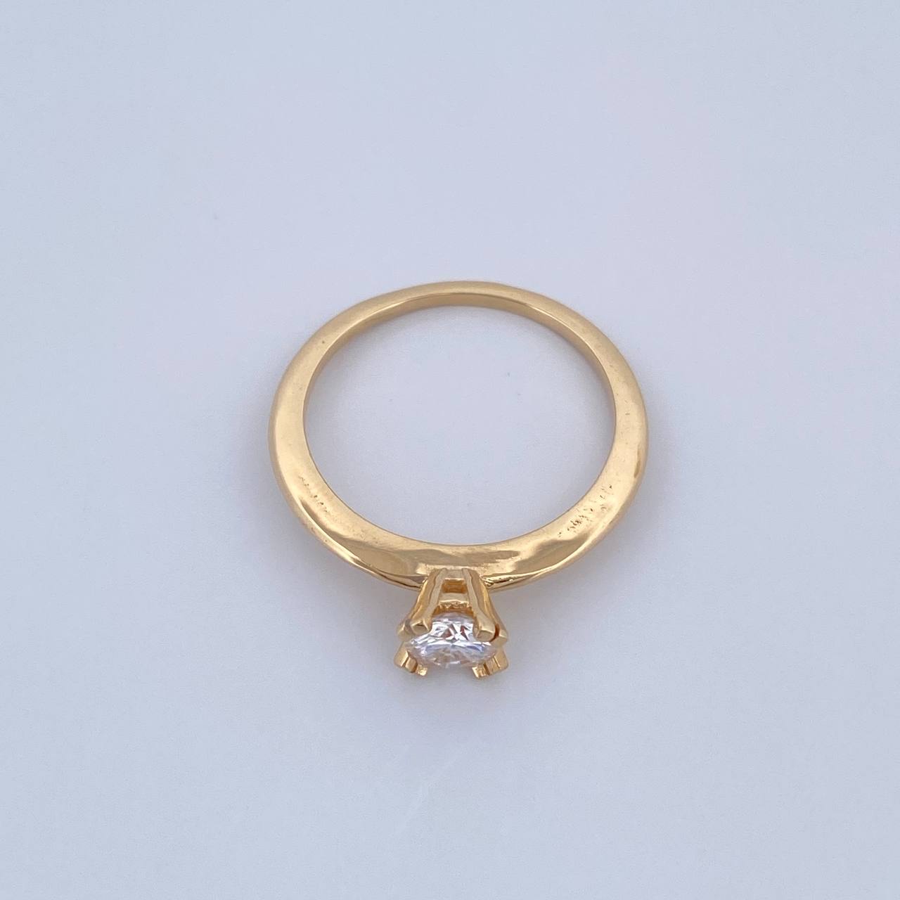 Anillo Solitario Moissanita 58 pts 2.75gr / T5 1/4 / Oro 18K &