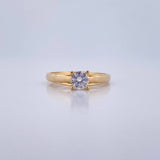 Anillo Solitario Linea Elegante 2.45gr / T7 1/4 / Oro 18K &