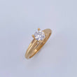 Anillo Solitario Linea Elegante 2.45gr / T7 1/4 / Oro 18K &