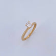 Anillo Solitario Linea Rombo 1.65gr / T7 1/4 / Oro 18K &