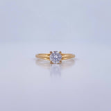 Anillo Solitario Linea Rombo 1.9gr / T6 3/4 / Oro 18K &