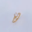 Anillo Solitario Linea Rombo 1.8gr / T5 1/4 / Oro 18K &