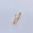 Anillo Solitario Linea Curva 1.6gr / T6 / Oro 18K &
