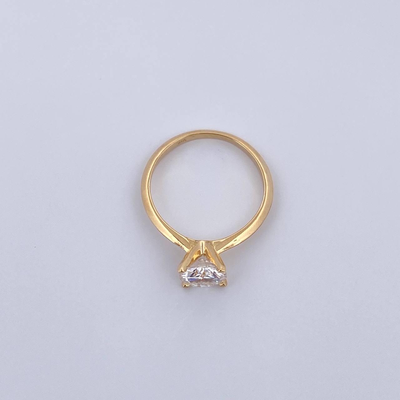 Anillo Solitario 1.7gr Moissanita 88 pts / T5 3/4 / Oro 18K &