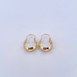 Candongas Ash Estrellas 0.7gr / 1.6cm / Lisas Oro Amarillo 18K