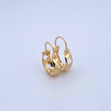 Candongas Ash Estrellas 0.7gr / 1.6cm / Lisas Oro Amarillo 18K