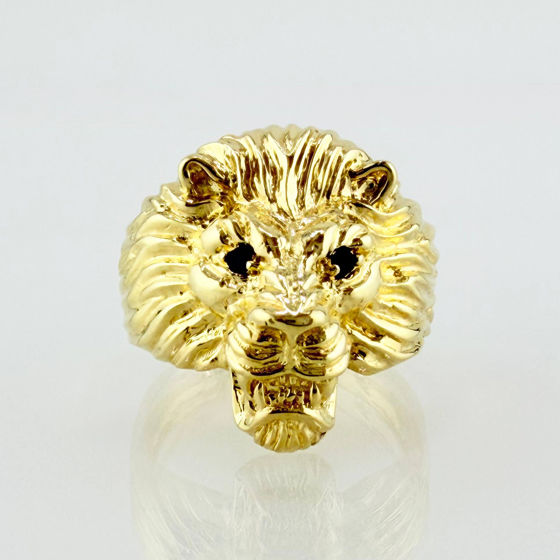 Anillo Rostro León 8.2gr / T8 1/4 / Oro Amarillo 18K