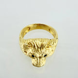 Anillo Rostro León 8.2gr / T8 1/4 / Oro Amarillo 18K